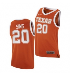 Texas Longhorns Jericho Sims Orange Replica Texas Longhorns Jersey Texas Longhorns Jericho Sims Orange Replica Texas Longhorns Jersey