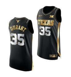 Texas Longhorns Kevin Durant 2021 March Madness Golden Authentic Black Jersey Texas Longhorns Kevin Durant 2021 March Madness Golden Authentic Black Jersey