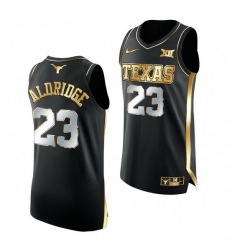 Texas Longhorns Lamarcus Aldridge 2021 March Madness Golden Authentic Black Jersey Texas Longhorns Lamarcus Aldridge 2021 March Madness Golden Authentic Black Jersey