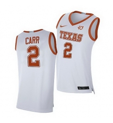 Texas Longhorns Marcus Carr White Alumni Player Limited 2021 Top Transfers Jersey Texas Longhorns Marcus Carr White Alumni Player Limited 2021 Top Transfers Jersey