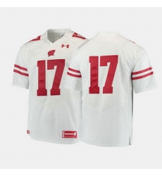 Men Wisconsin Badgers College Football White Jersey Men Wisconsin Badgers College Football White Jersey