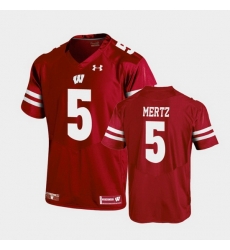 Men Wisconsin Badgers Graham Mertz Replica Red Football Jersey Men Wisconsin Badgers Graham Mertz Replica Red Football Jersey