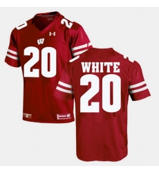 Men Wisconsin Badgers James White Alumni Football Game Red Jersey Men Wisconsin Badgers James White Alumni Football Game Red Jersey