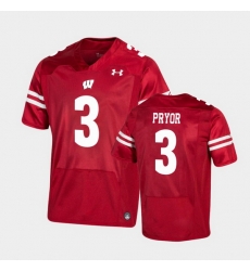Men Wisconsin Badgers Kendric Pryor Premier Red Football Jersey Men Wisconsin Badgers Kendric Pryor Premier Red Football Jersey