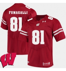 Men Wisconsin Badgers Troy Fumagalli Red Alumni Football Game Ncaa 2018 Jersey Men Wisconsin Badgers Troy Fumagalli Red Alumni Football Game Ncaa 2018 Jersey