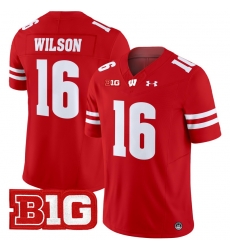 Men Youth Wisconsin Badgers 16 Russell Wilson Red 2024 Vapor Limited Jersey All Stitched Men Youth Wisconsin Badgers 16 Russell Wilson Red 2024 Vapor Limited Jersey All Stitched
