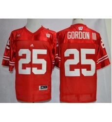 Wisconsin Badgers #25 Melvin Gordon III Red Big Ten Stitched NCAA Jersey Wisconsin Badgers #25 Melvin Gordon III Red Big Ten Stitched NCAA Jersey
