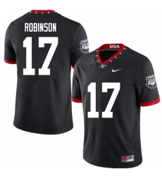 2020 Men #17 Justin Robinson Georgia Bulldogs Mascot 100th Anniversary College Football Jerseys Sale 2020 Men #17 Justin Robinson Georgia Bulldogs Mascot 100th Anniversary College Football Jerseys Sale