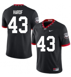 2020 Men #43 Chase Harof Georgia Bulldogs Mascot 100th Anniversary College Football Jerseys Sale-Bla 2020 Men #43 Chase Harof Georgia Bulldogs Mascot 100th Anniversary College Football Jerseys Sale-Bla