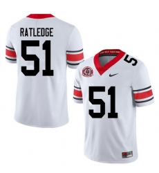 2020 Men #51 Tate Ratledge Georgia Bulldogs 1980 National Champions 40th Anniversary College Footbal 2020 Men #51 Tate Ratledge Georgia Bulldogs 1980 National Champions 40th Anniversary College Footbal