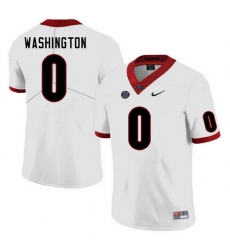 Men #0 Darnell Washington Georgia Bulldogs College Football Jerseys Sale-White Men #0 Darnell Washington Georgia Bulldogs College Football Jerseys Sale-White