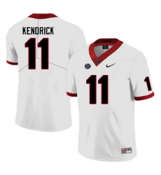 Men #11 Derion Kendrick Georgia Bulldogs College Football Jerseys Sale-White Men #11 Derion Kendrick Georgia Bulldogs College Football Jerseys Sale-White