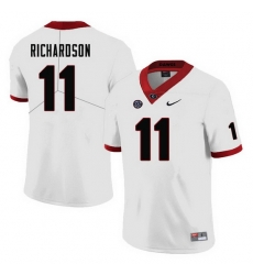 Men #11 Keyon Richardson Georgia Bulldogs College Football Jerseys-White Men #11 Keyon Richardson Georgia Bulldogs College Football Jerseys-White