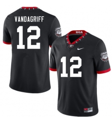 Men #12 Brock Vandagriff Georgia Bulldogs 100th Anniversary College Football Jerseys Sale-100th Blac Men #12 Brock Vandagriff Georgia Bulldogs 100th Anniversary College Football Jerseys Sale-100th Blac