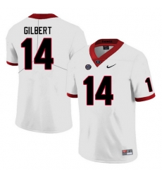 Men #14 Arik Gilbert Georgia Bulldogs College Football Jerseys Sale-White Men #14 Arik Gilbert Georgia Bulldogs College Football Jerseys Sale-White