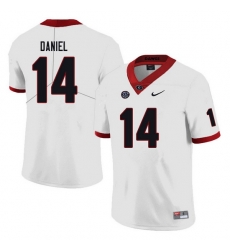 Men #14 DJ Daniel Georgia Bulldogs College Football Jerseys white Men #14 DJ Daniel Georgia Bulldogs College Football Jerseys white