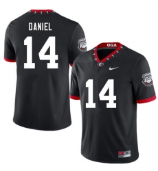 Men #14 David Daniel Georgia Bulldogs 100th Anniversary College Football Jerseys Sale-100th Black Men #14 David Daniel Georgia Bulldogs 100th Anniversary College Football Jerseys Sale-100th Black