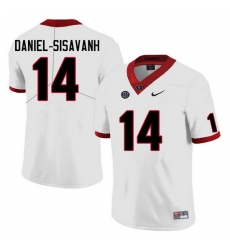 Men #14 David Daniel-Sisavanh Georgia Bulldogs College Football Jerseys Sale-White Anniversary Men #14 David Daniel-Sisavanh Georgia Bulldogs College Football Jerseys Sale-White Anniversary