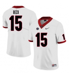 Men #15 Carson Beck Georgia Bulldogs College Football Jerseys Sale-White Men #15 Carson Beck Georgia Bulldogs College Football Jerseys Sale-White