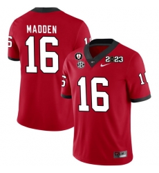 Men #16 C.J. Madden Georgia Bulldogs 2022-23 CTP National Championship Football Jerseys Men #16 C.J. Madden Georgia Bulldogs 2022-23 CTP National Championship Football Jerseys