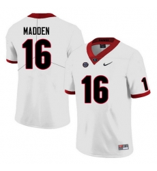 Men #16 C.J. Madden Georgia Bulldogs College Football Jerseys Sale-White Anniversary Men #16 C.J. Madden Georgia Bulldogs College Football Jerseys Sale-White Anniversary