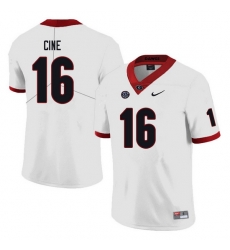 Men #16 Lewis Cine Georgia Bulldogs College Football Jerseys Sale-white Men #16 Lewis Cine Georgia Bulldogs College Football Jerseys Sale-white