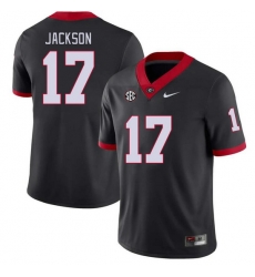 Men #17 Dan Jackson Georgia Bulldogs College Football Jerseys Stitched-Black Men #17 Dan Jackson Georgia Bulldogs College Football Jerseys Stitched-Black