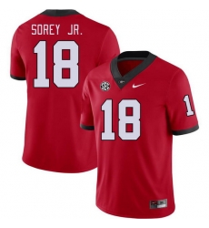 Men #18 Xavian Sorey Jr. Georgia Bulldogs College Football Jerseys Stitched-Red Men #18 Xavian Sorey Jr. Georgia Bulldogs College Football Jerseys Stitched-Red
