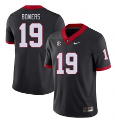 Men #19 Brock Bowers Georgia Bulldogs College Football Jerseys Stitched-Black Men #19 Brock Bowers Georgia Bulldogs College Football Jerseys Stitched-Black