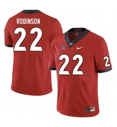 Men #22 Branson Robinson Georgia Bulldogs College Football Jerseys Sale-Red Men #22 Branson Robinson Georgia Bulldogs College Football Jerseys Sale-Red