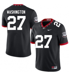 Men #27 C.J. Washington Georgia Bulldogs College Football Jerseys Sale-100th Anniversary Men #27 C.J. Washington Georgia Bulldogs College Football Jerseys Sale-100th Anniversary