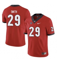 Men #29 Christopher Smith Georgia Bulldogs College Football Jerseys red Men #29 Christopher Smith Georgia Bulldogs College Football Jerseys red