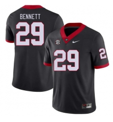 Men #29 Luke Bennett Georgia Bulldogs College Football Jerseys Stitched-Black Men #29 Luke Bennett Georgia Bulldogs College Football Jerseys Stitched-Black