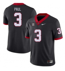 Men #3 Andrew Paul Georgia Bulldogs College Football Jerseys Stitched-Black Men #3 Andrew Paul Georgia Bulldogs College Football Jerseys Stitched-Black