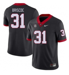 Men #31 Grant Briscoe Georgia Bulldogs College Football Jerseys Stitched-Black Men #31 Grant Briscoe Georgia Bulldogs College Football Jerseys Stitched-Black