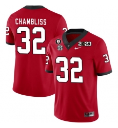 Men #32 Chaz Chambliss Georgia Bulldogs 2022-23 CTP National Championship Football Jerseys Men #32 Chaz Chambliss Georgia Bulldogs 2022-23 CTP National Championship Football Jerseys