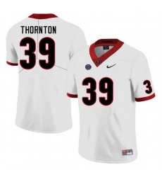 Men #39 Miles Thornton Georgia Bulldogs College Football Jerseys Sale-White Men #39 Miles Thornton Georgia Bulldogs College Football Jerseys Sale-White