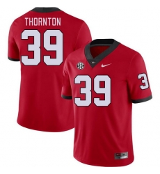 Men #39 Miles Thornton Georgia Bulldogs College Football Jerseys Stitched-Red Men #39 Miles Thornton Georgia Bulldogs College Football Jerseys Stitched-Red