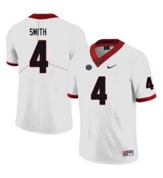 Men #4 Nolan Smith Georgia Bulldogs College Football Jerseys Sale-white Men #4 Nolan Smith Georgia Bulldogs College Football Jerseys Sale-white