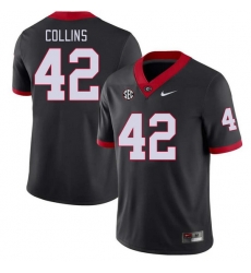 Men #42 Graham Collins Georgia Bulldogs College Football Jerseys Stitched-Black Men #42 Graham Collins Georgia Bulldogs College Football Jerseys Stitched-Black