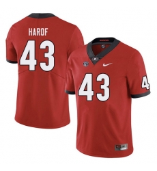 Men #43 Chase Harof Georgia Bulldogs College Football Jerseys Sale-Red Men #43 Chase Harof Georgia Bulldogs College Football Jerseys Sale-Red