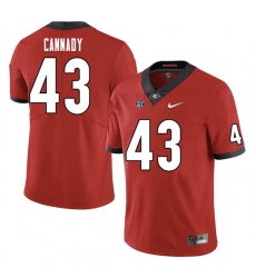 Men #43 Jehlen Cannady Georgia Bulldogs College Football Jerseys Sale-Red Men #43 Jehlen Cannady Georgia Bulldogs College Football Jerseys Sale-Red
