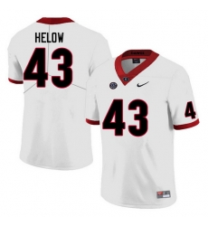 Men #43 Matthew Helow Georgia Bulldogs College Football Jerseys Sale-White Anniversary Men #43 Matthew Helow Georgia Bulldogs College Football Jerseys Sale-White Anniversary