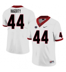 Men #44 Michael Hagerty Georgia Bulldogs College Football Jerseys Sale-White Men #44 Michael Hagerty Georgia Bulldogs College Football Jerseys Sale-White