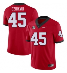 Men #45 Austine Eziukwu Georgia Bulldogs College Football Jerseys Stitched-Red Men #45 Austine Eziukwu Georgia Bulldogs College Football Jerseys Stitched-Red