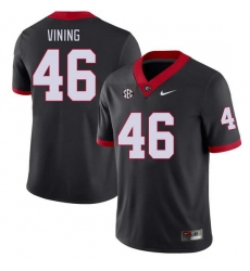 Men #46 George Vining Georgia Bulldogs College Football Jerseys Stitched-Black Men #46 George Vining Georgia Bulldogs College Football Jerseys Stitched-Black