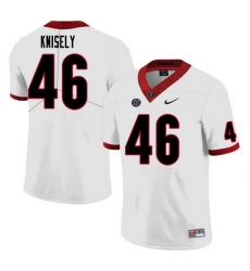 Men #46 Kurt Knisely Georgia Bulldogs College Football Jerseys Sale-White Men #46 Kurt Knisely Georgia Bulldogs College Football Jerseys Sale-White