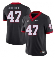 Men #47 Sam Shurtlett Georgia Bulldogs College Football Jerseys Stitched-Black Men #47 Sam Shurtlett Georgia Bulldogs College Football Jerseys Stitched-Black