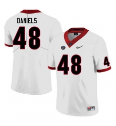 Men #48 Joseph Daniels Georgia Bulldogs College Football Jerseys Sale-White Men #48 Joseph Daniels Georgia Bulldogs College Football Jerseys Sale-White