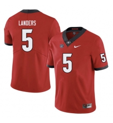 Men #5 Matt Landers Georgia Bulldogs College Football Jerseys Sale-red Men #5 Matt Landers Georgia Bulldogs College Football Jerseys Sale-red